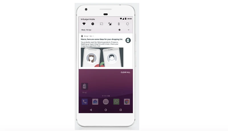 android notification panel screen