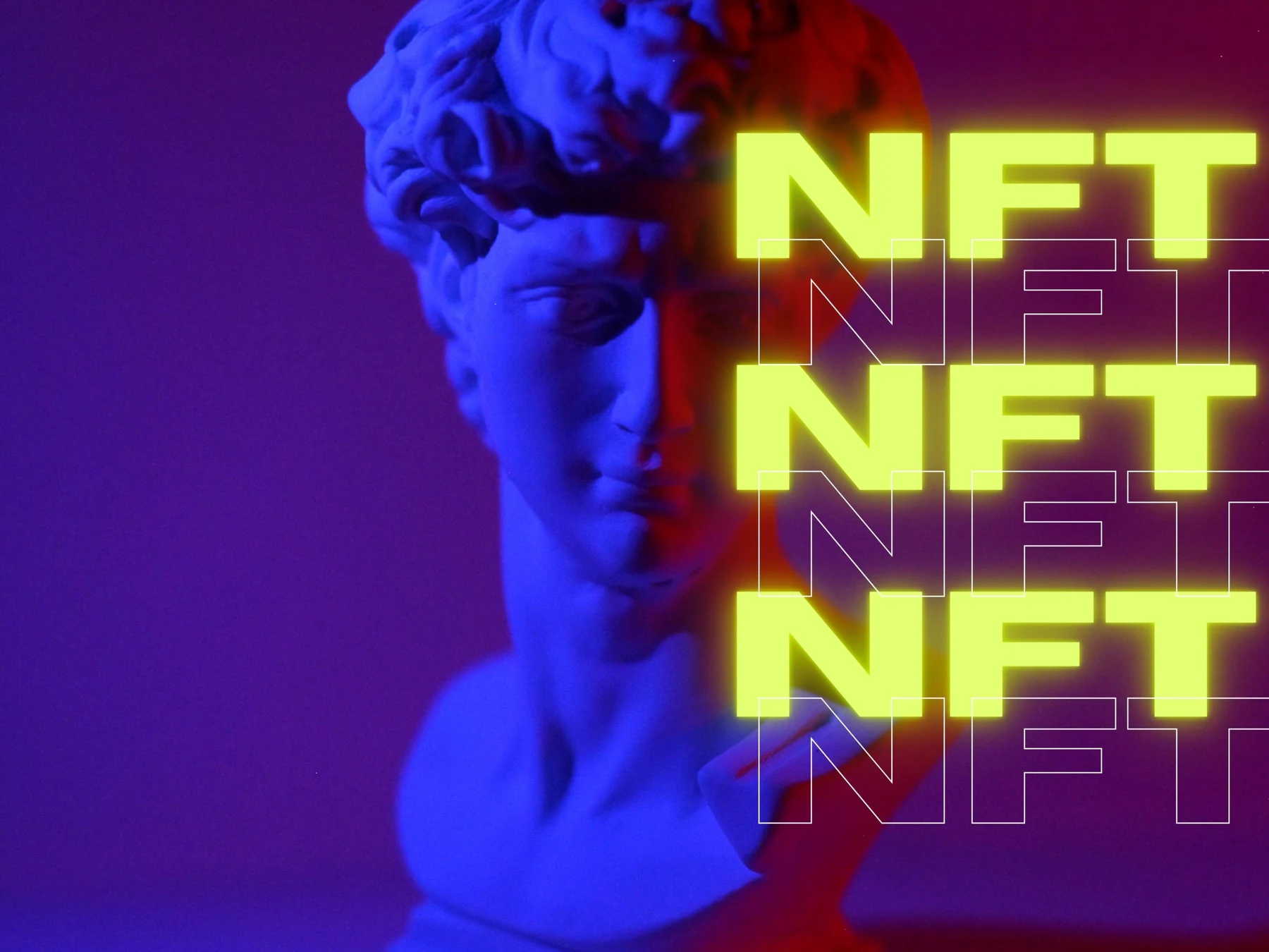 NFT digital art concept