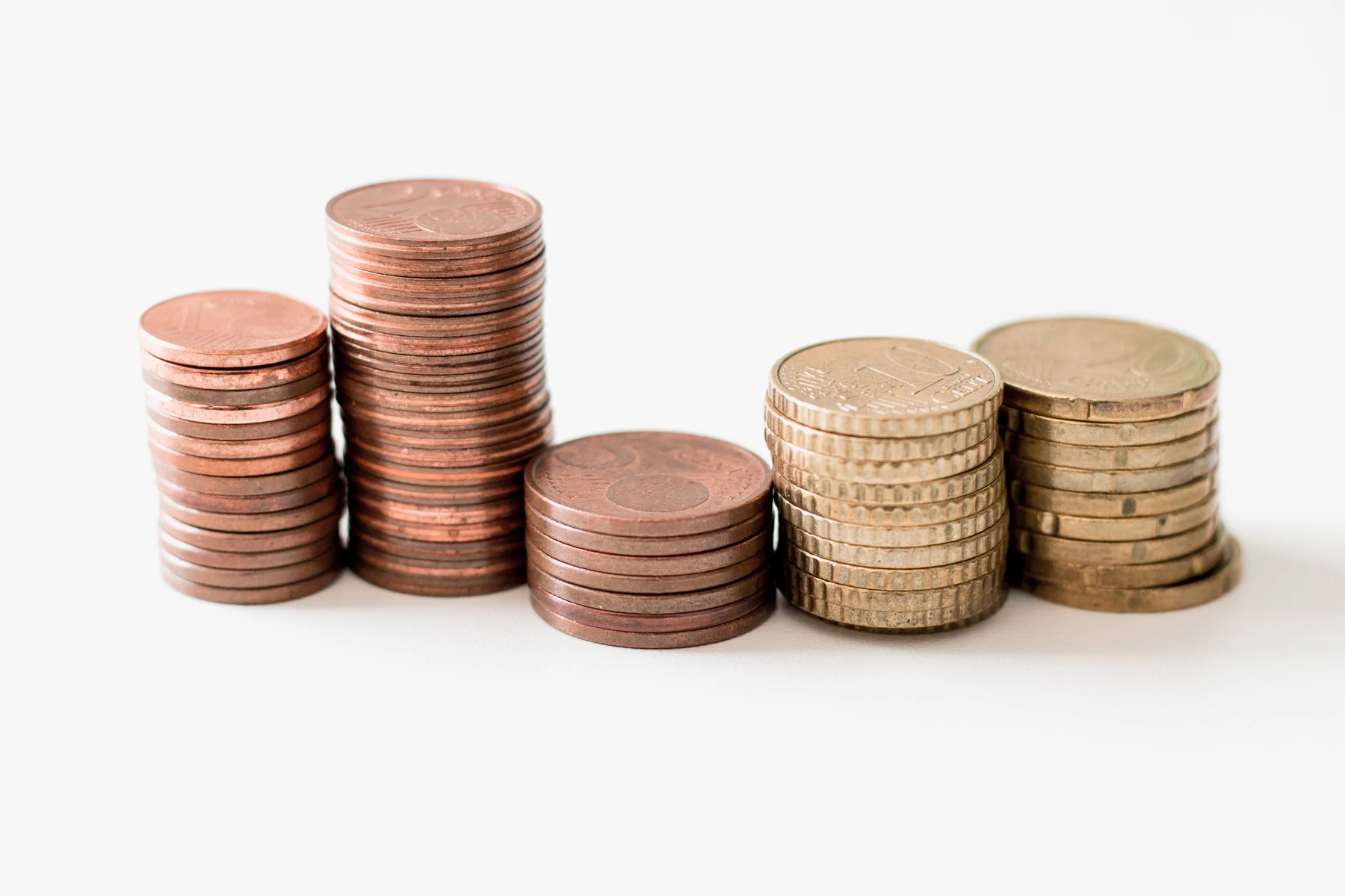 A pile of coins