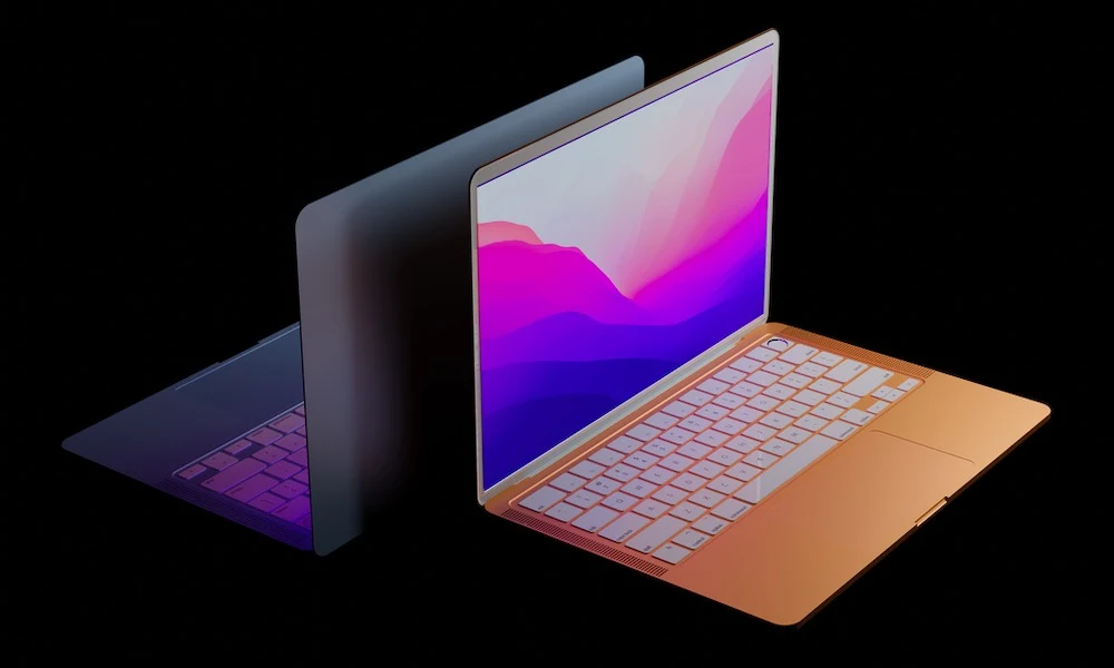 MacBook Air grey mockup