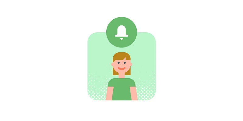 user notification bell icon