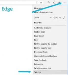 clear cache edge
