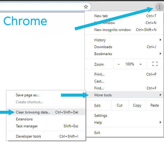 Clear Your Cache: Google Chrome