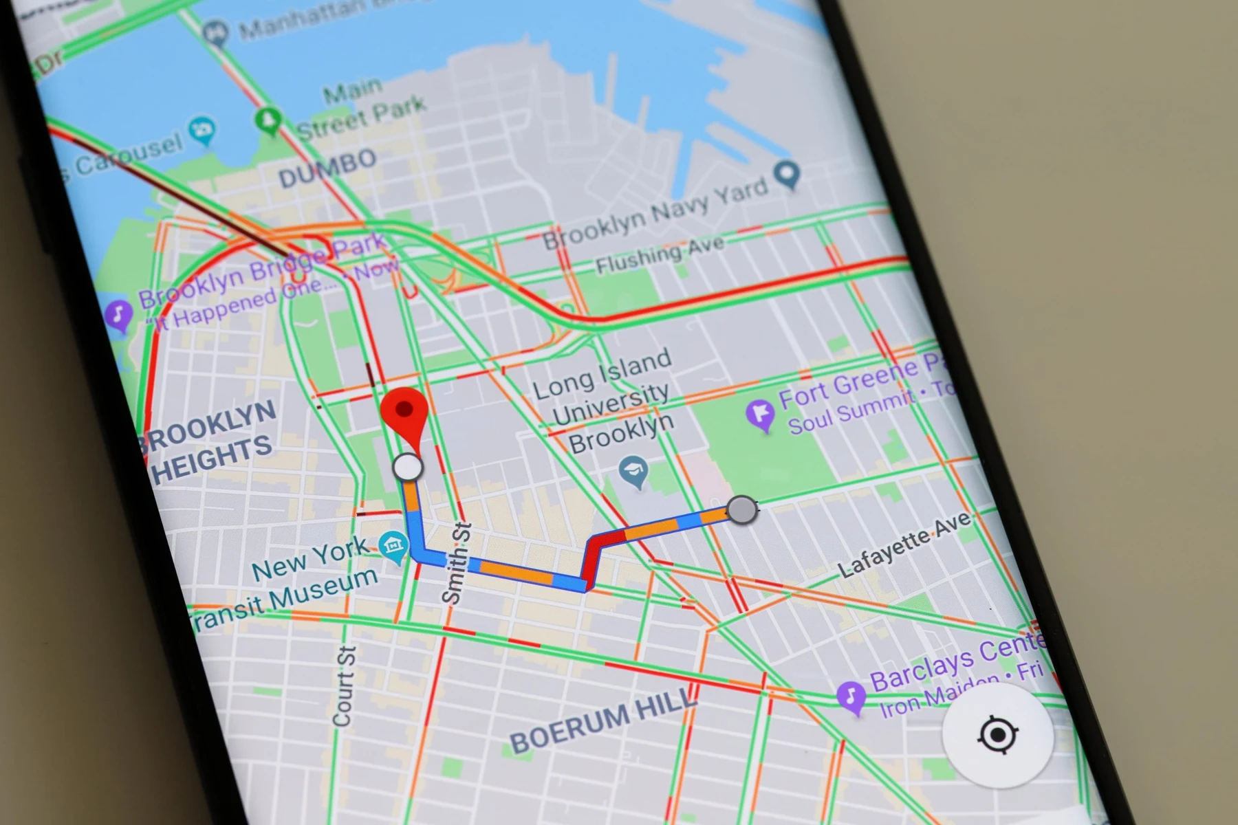Google Maps navigation phone