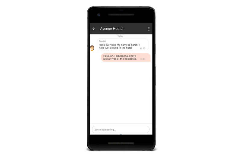 mobile chat conversation screen