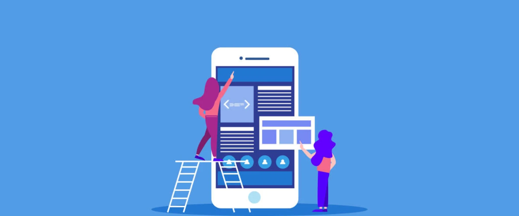 Hero image for hybrid mobile development vs native mobile development explained