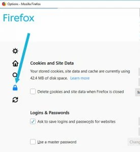 clear cache firefox