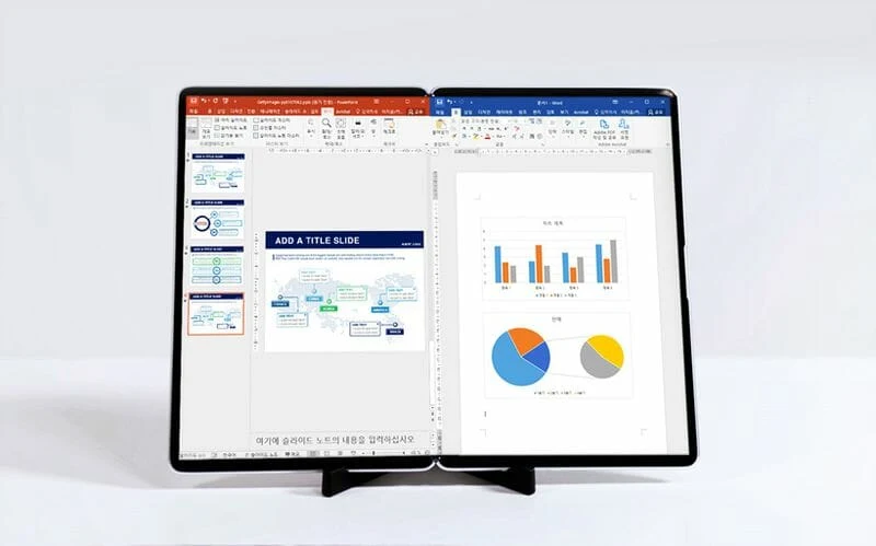 dual screen foldable laptop