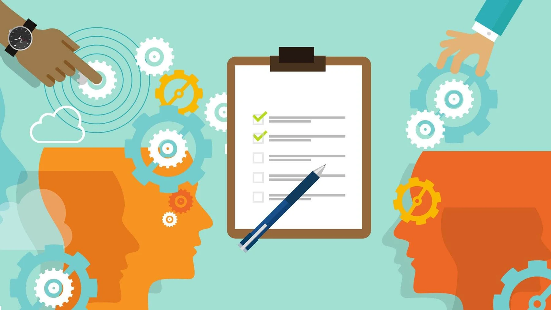 Build software business illustration