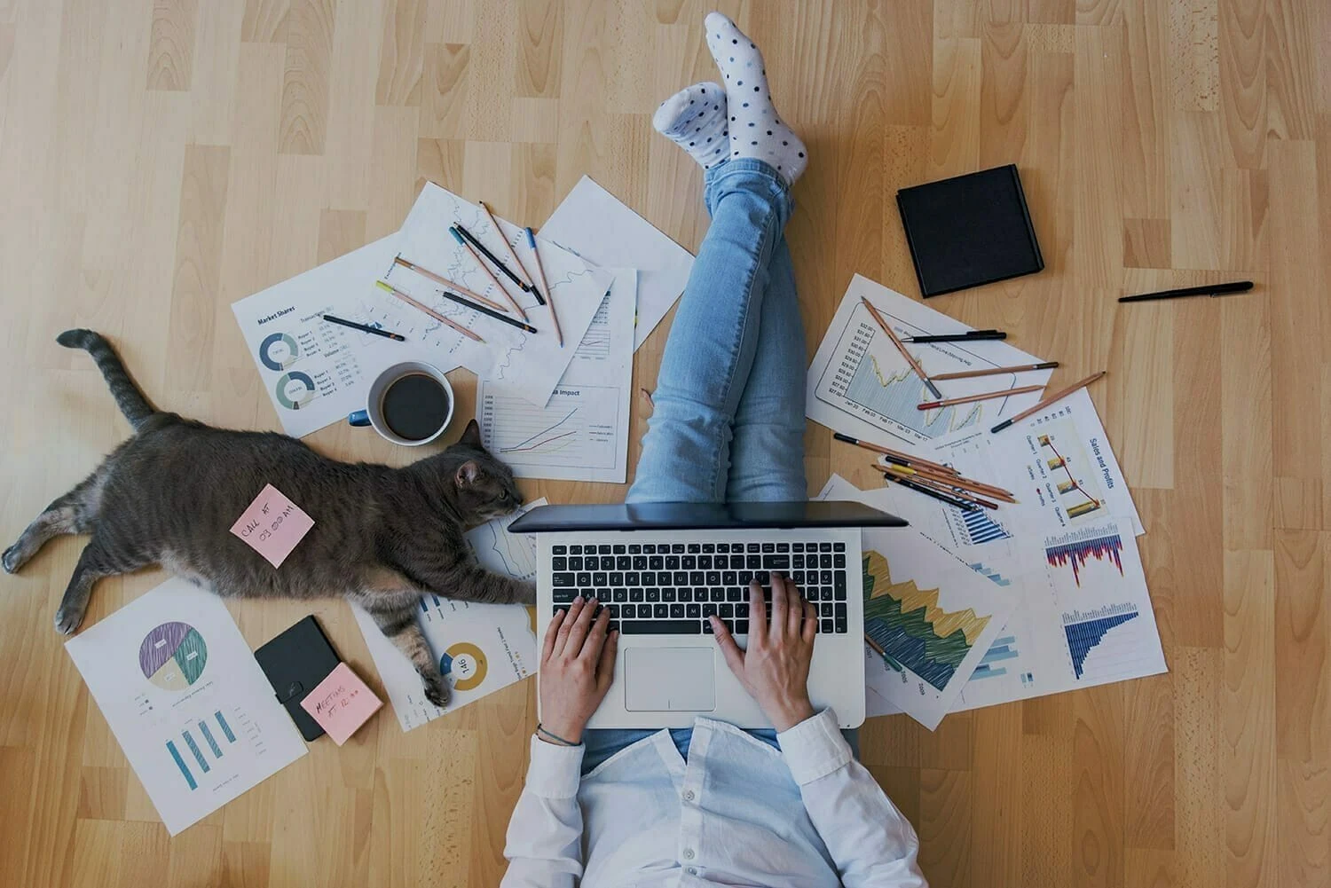 Maintain work life balance illustration