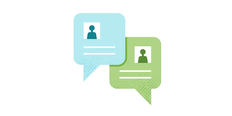 user communication chat bubbles