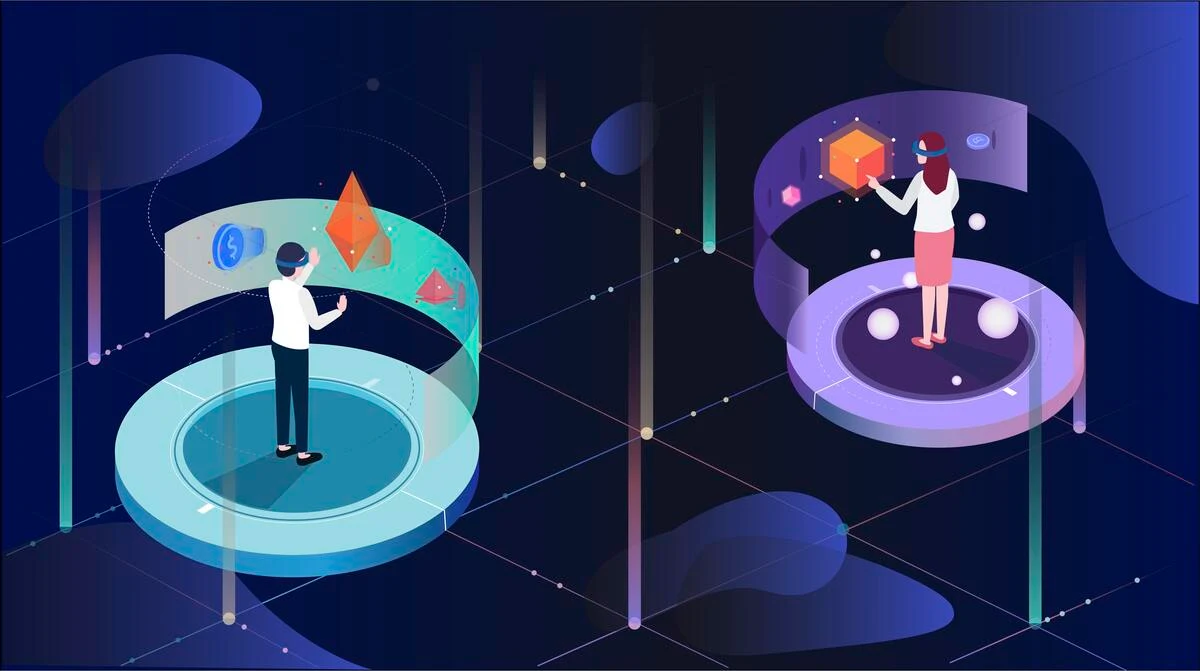 metaverse virtual reality concept