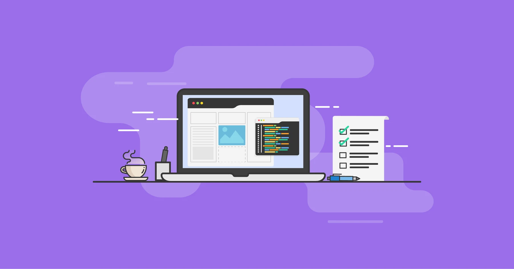 Modern web design concept