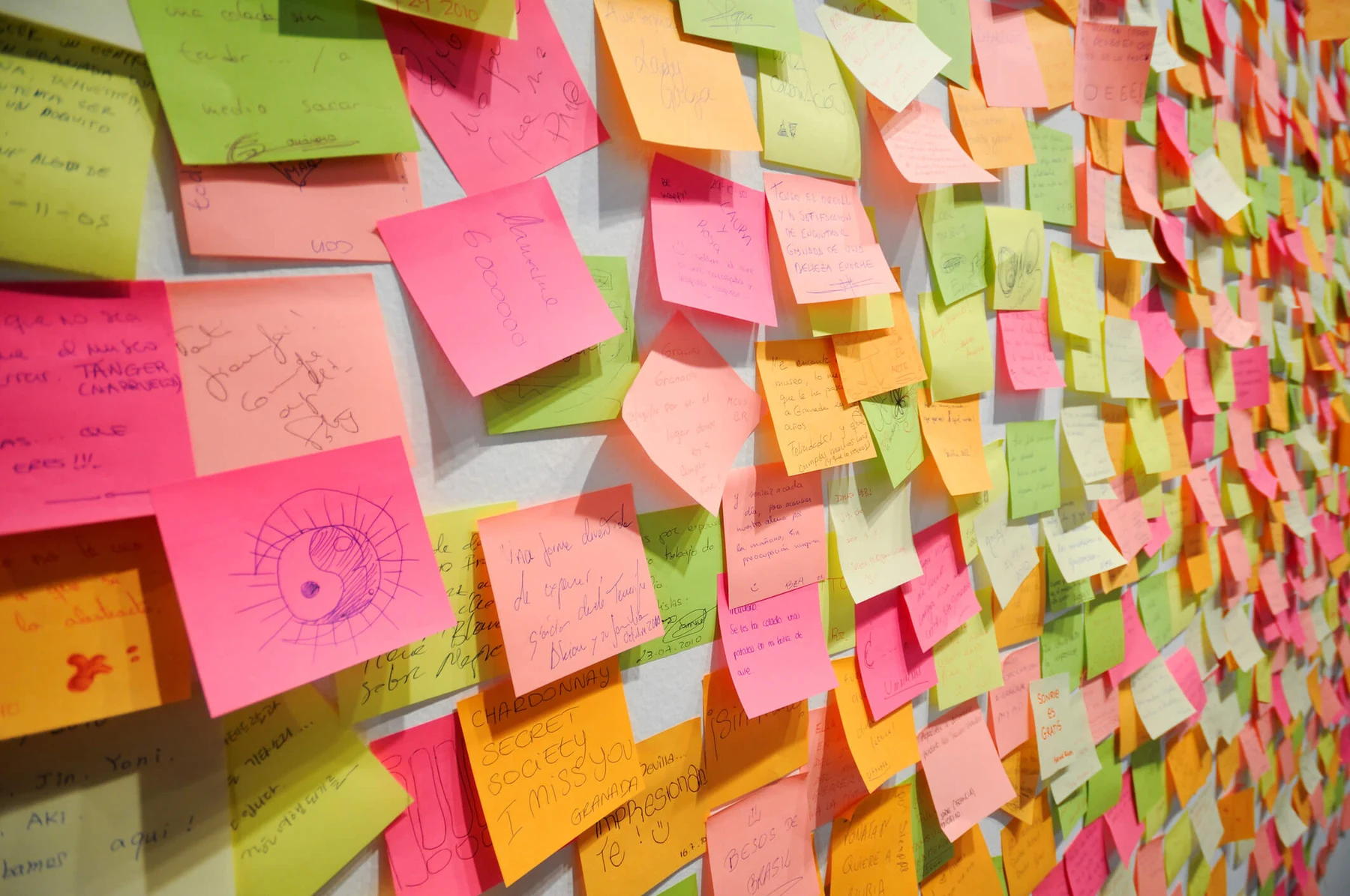 scope document sticky notes mobile application development