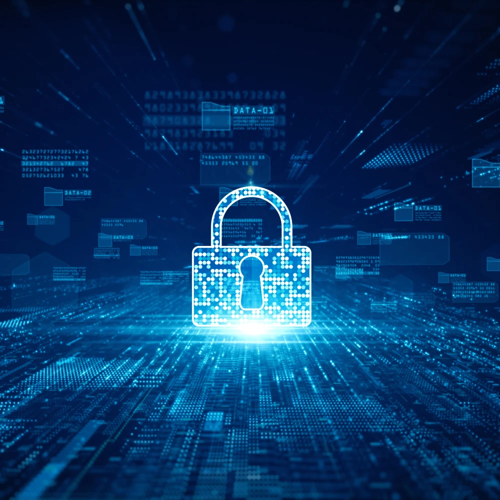 Navigating cybersecurity landscape 2025 illustration