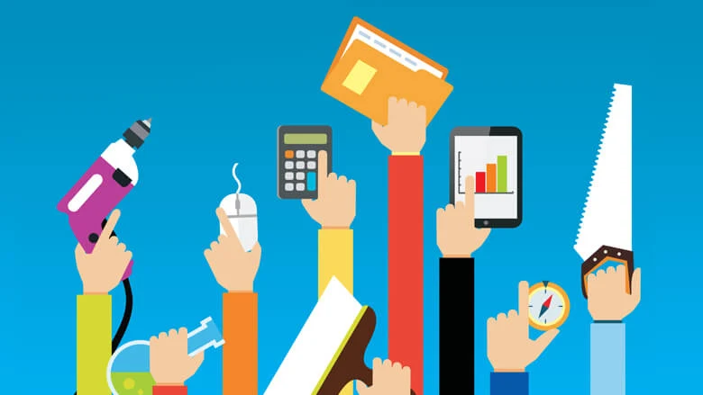 Productivity apps illustration