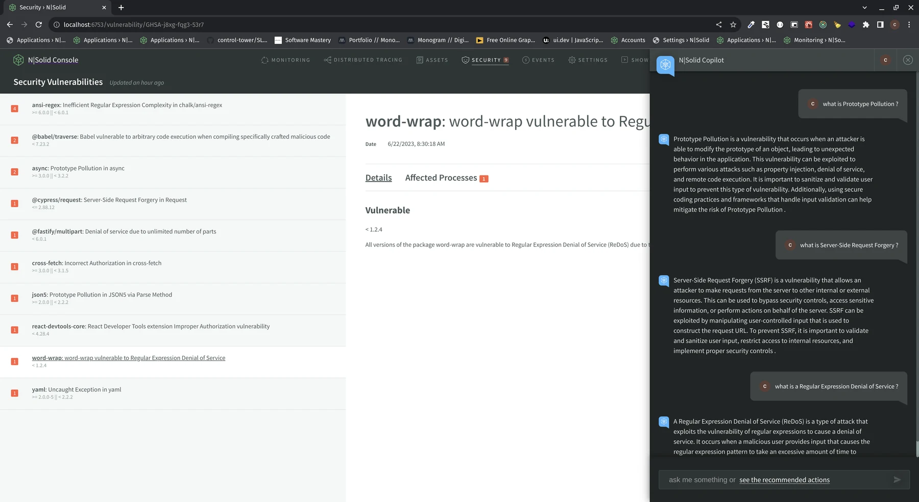 N|Solid Copilot: AI for Faster Node.js Development image 1