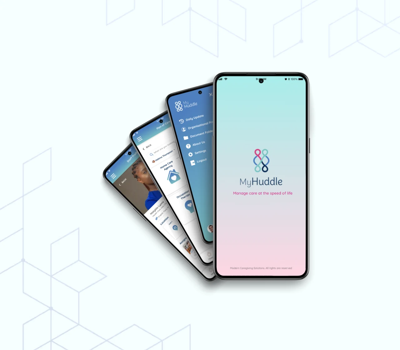 Myhuddle app screen