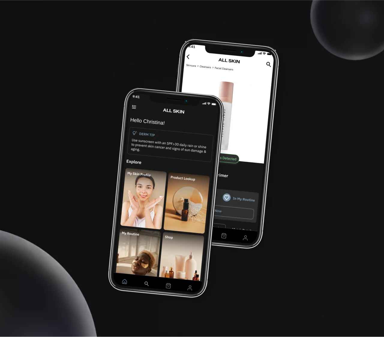 All Skin app screen