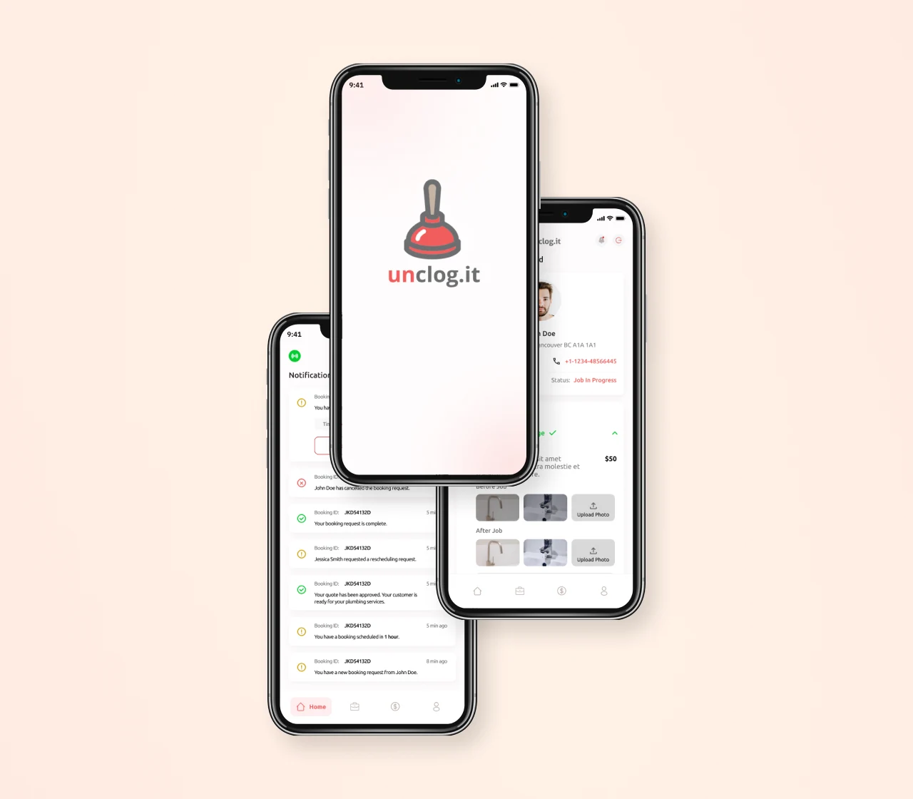 Unclog IT app screen