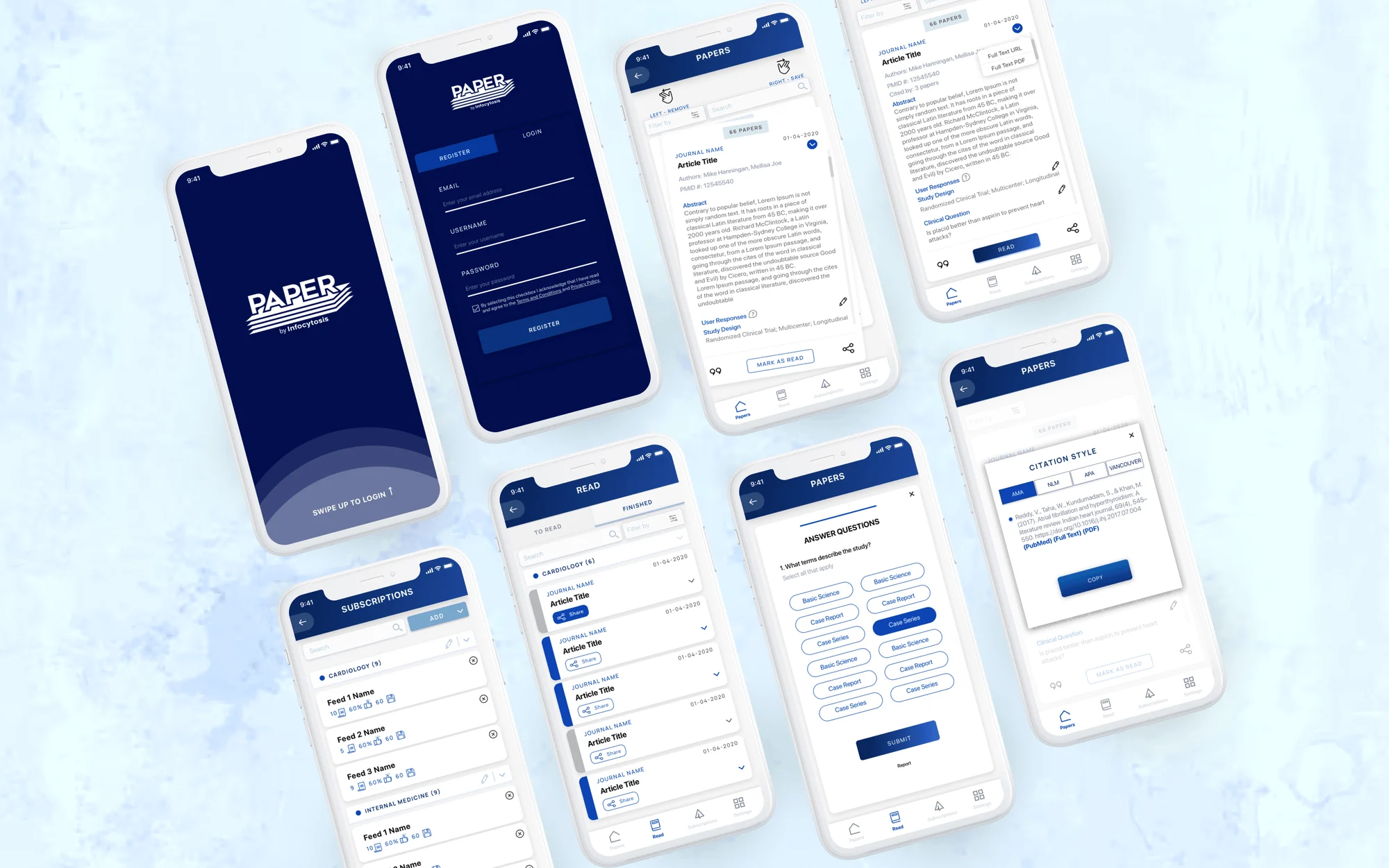 Paper app screen