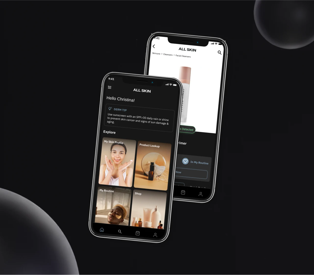 All Skin app screen
