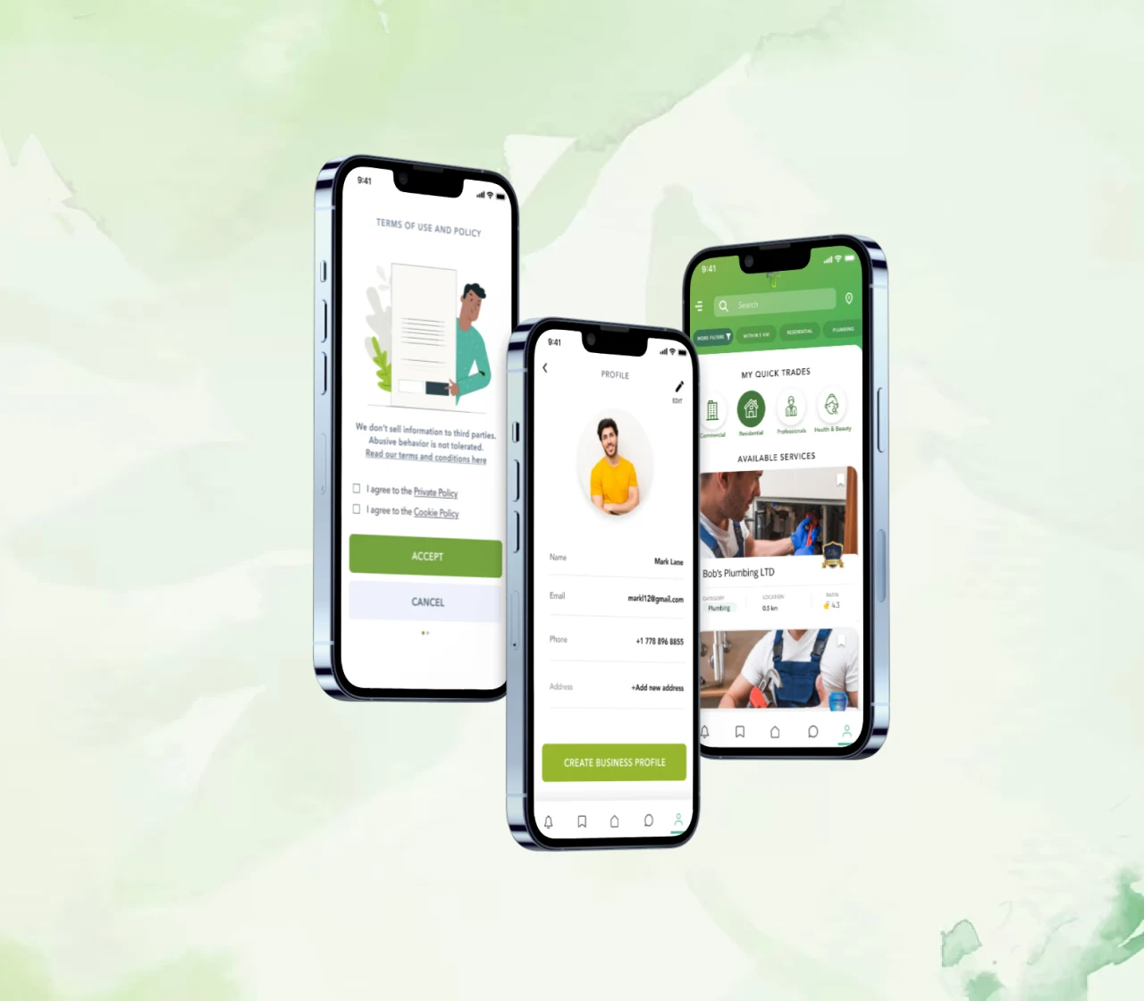 MY Trade Shop app screen