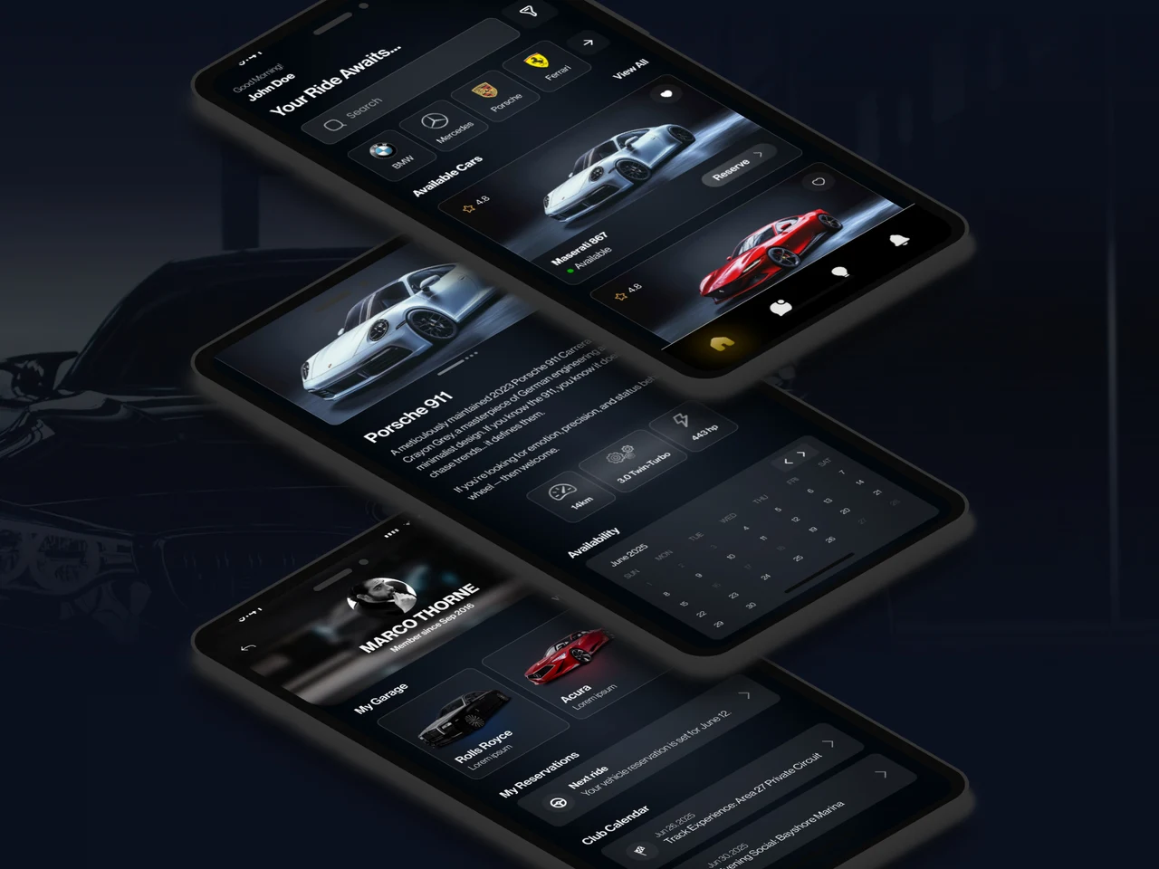 Vlcc Vancouver Luxury Club app screen